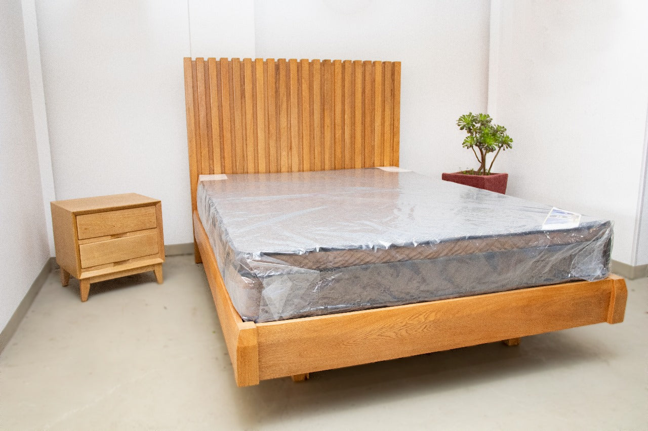 Cama Tunez-madera flor morado